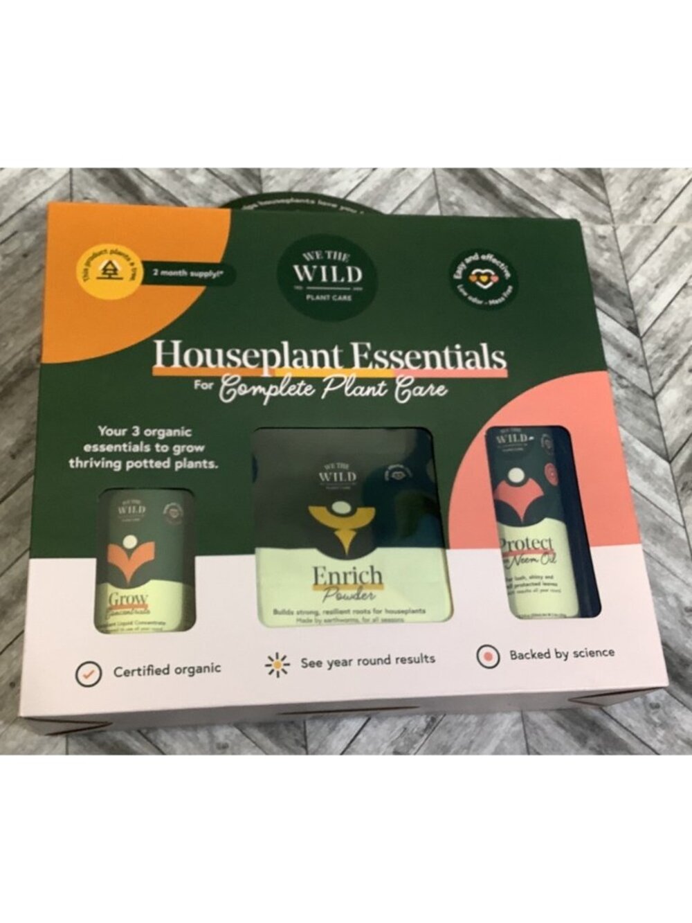 Houseplant Care Essentials Kit We The Wild Grow Enrich Protect 2 Month Supply